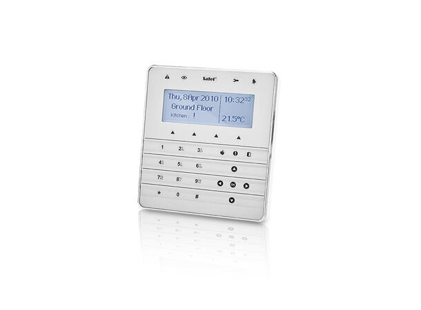 LCD-tastatur Integra - sølv uten kortleser, hvit bakdel